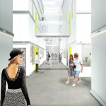 Campus Saclay_corridor matiere