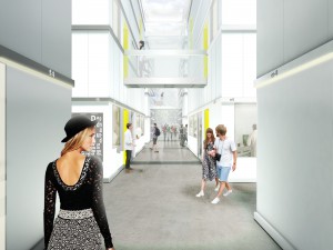 Campus Saclay_corridor matiere