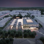 Campus Saclay_Night Aerial