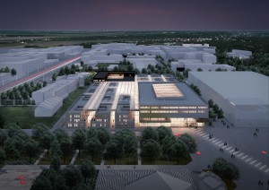 Campus Saclay_Night Aerial